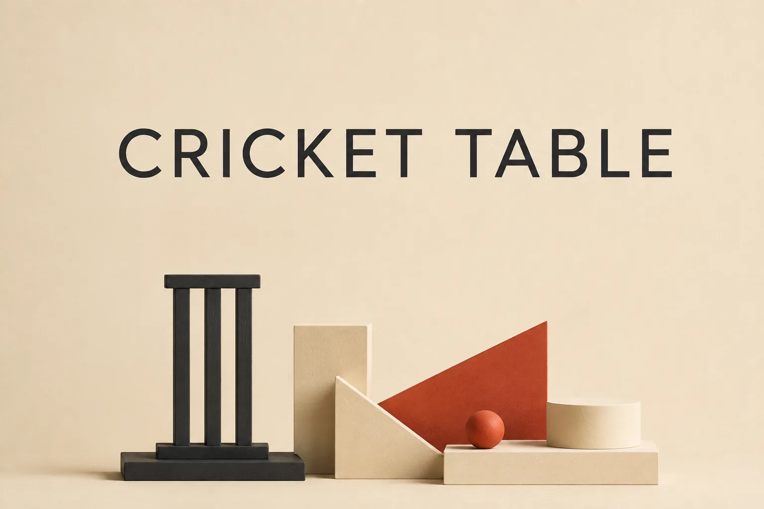 How IPL League Points, Net Run Rate and Tie-Breakers Decide the Table의 CRICKET TABLE 관련 대표 이미지