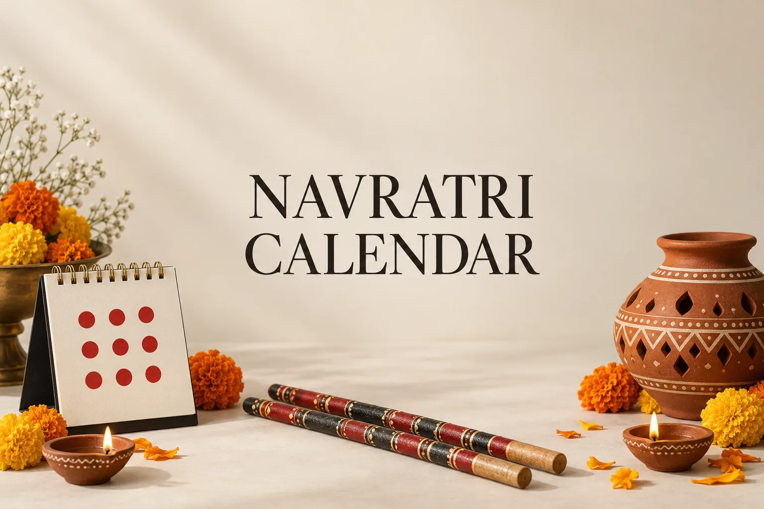 When Is Navratri in 2026? India Dates, Dussehra and the Mysuru Schedule의 NAVRATRI CALENDAR 관련 대표 이미지